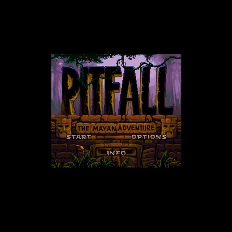 Pitfall - The Mayan Adventure 16 bit Big Gray Game Card For USA NTSC Player | Электроника