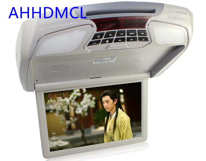 12," Автомобильный откидной монитор с креплением на крышу, dvd-плеер, USB, SD, HDMI, 1080 P, MP5