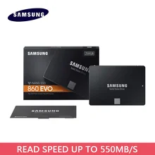 Samsung 860 EVO 250GB Внутренний твердотельный накопитель 500GB HDD жесткий диск HD SATA 3 2,5 дюймов SATA III 1 ТБ SSD для ноутбуков настольных ПК