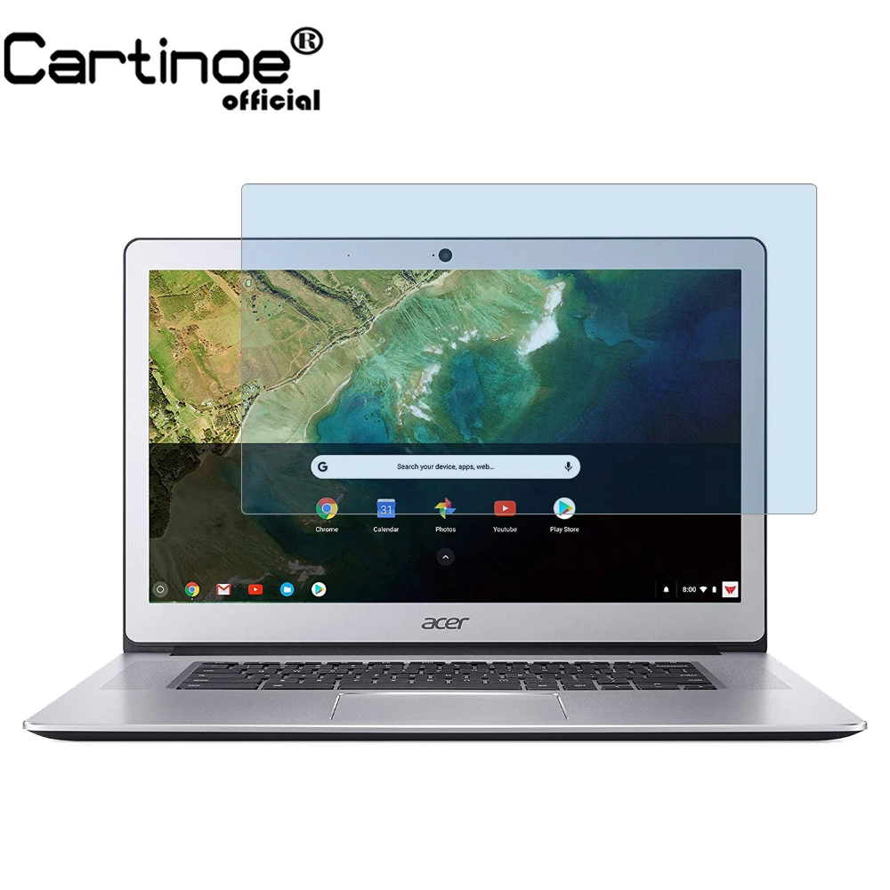 Cartinoe Universal Lcd Guard Film Anti Blue Light Laptop Screen Protector For Acer Chromebook 15 Cb515 15.6 Inch Notebook, 2pcs
