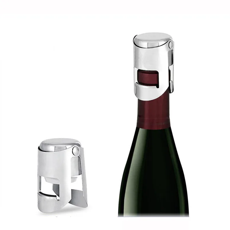 1Pc Vacuum Champagne Red Wine Sealer Stainless Steel Bottle Stopper