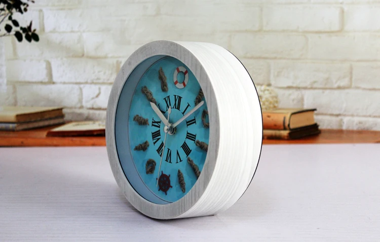 Творческий спасательный круг штурвала home decor reloj despertador аль-Фаджр часы Кварцевые Цифровой Автомобильный часы Ретро часы пластиковые