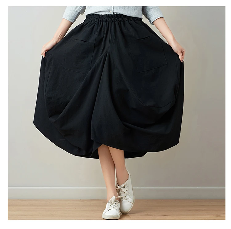 casual pleated skirt