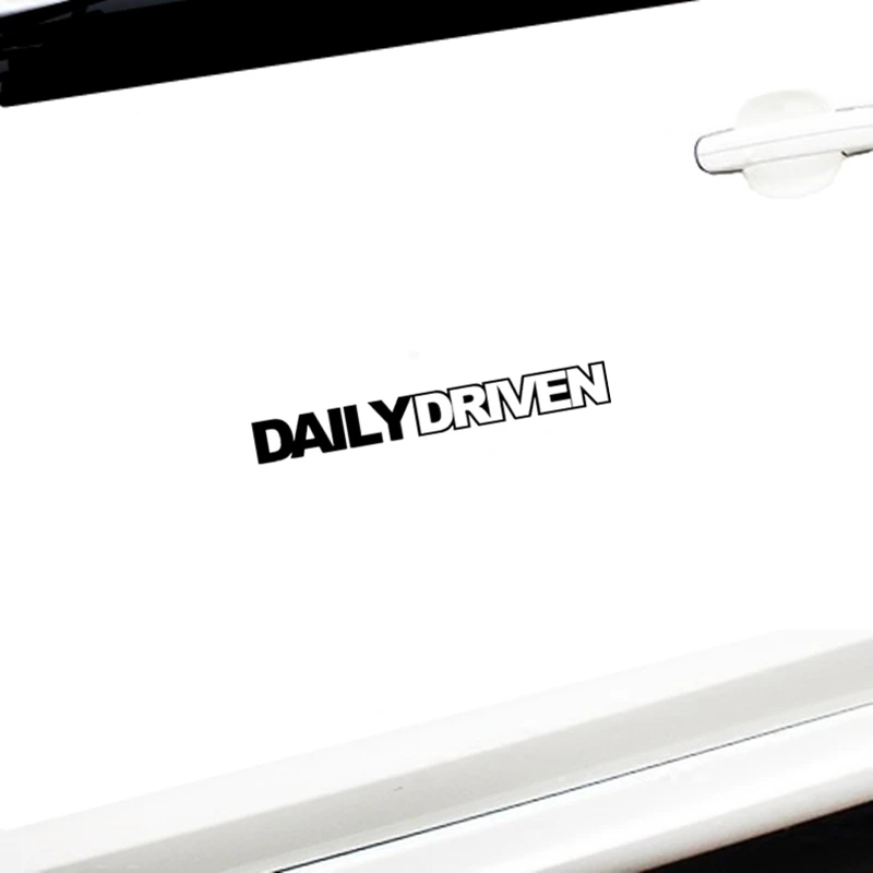 DAILY DRIVEN Sticker V2 JDM Slammed Stance Funny Lowered Car Window Decal