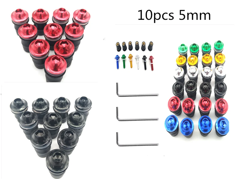 10pcs motorcycle modified fixed decorative nut windshield screw for TRIUMRH DAYTONA 600 650 675 675 R 955i ROCKET III CLASSIC