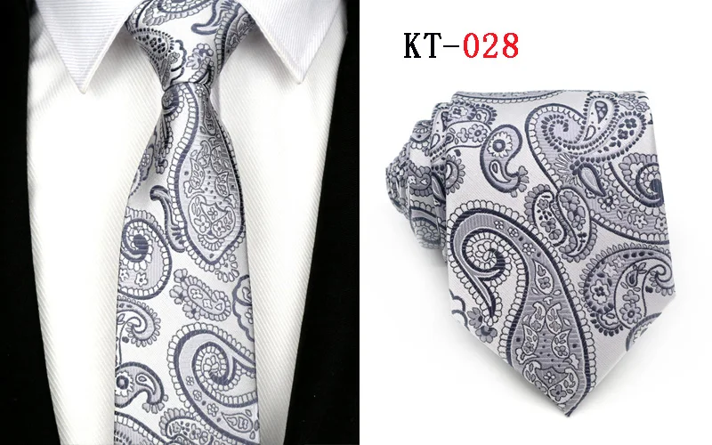 46 цветов Классический 8 см галстук мужские цветочные турецкие огурцы, жаккардовый Аксессуары для галстуков Повседневная Шея одежда