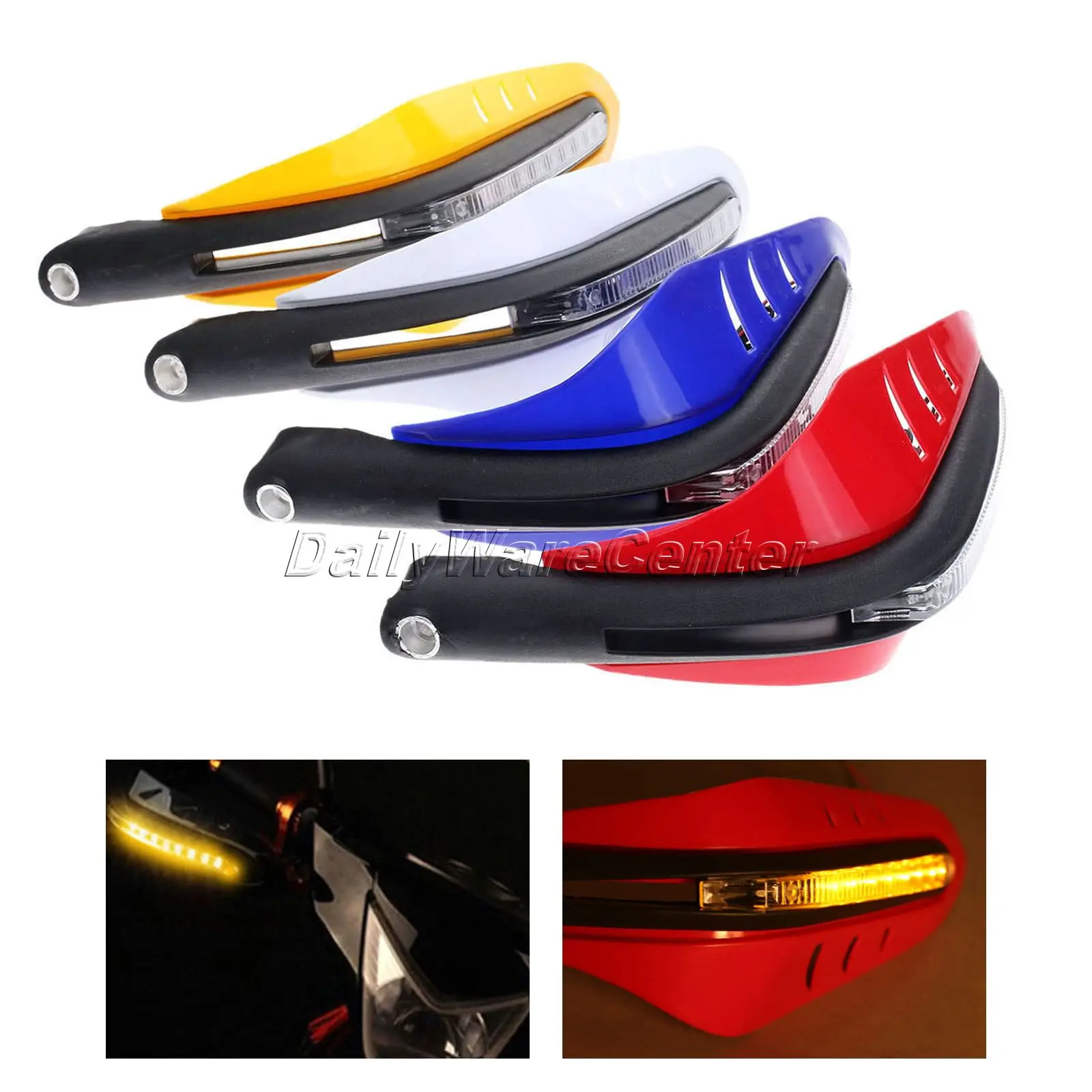 7//8/" Motorcycle LED Handguards Hand Guard For Yamaha FZS 1000 FAZER 2000-2005