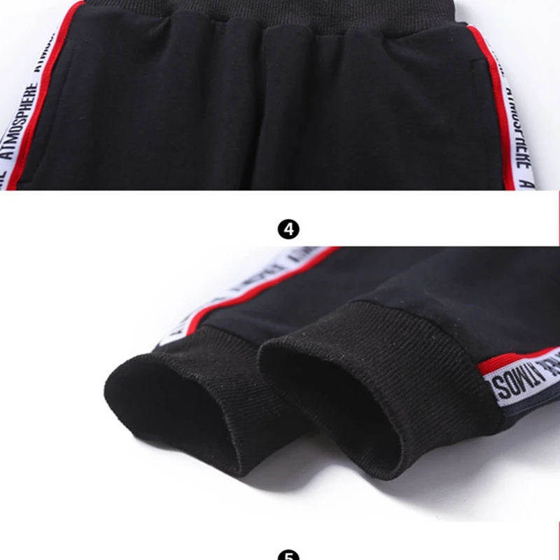 Baby boy Children's Clothing Sets Long-sleeves cotton Sport suit spring autumn letter printing sweatshirts kids t-shirts tops+ pants clothes (6)