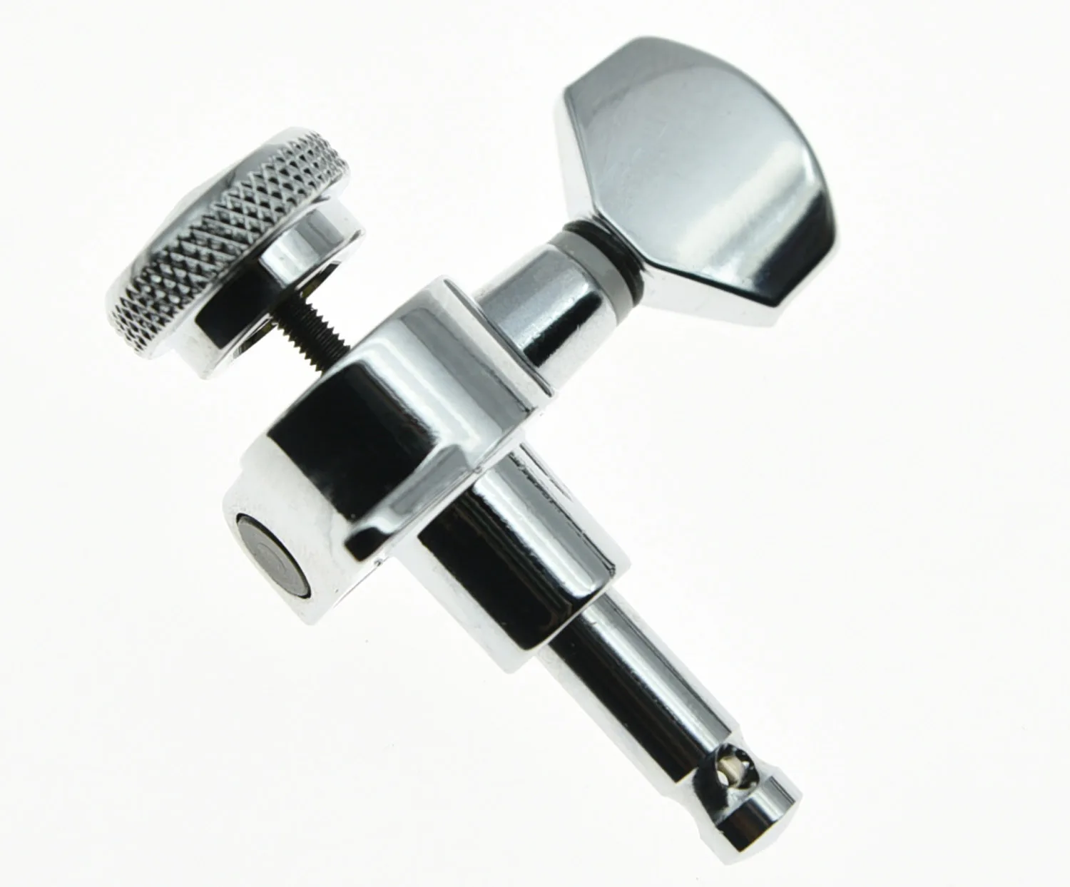 KAISH 6 Inline Locking Tuning Keys Guitar Tuners Pegs Machine Heads Chrome