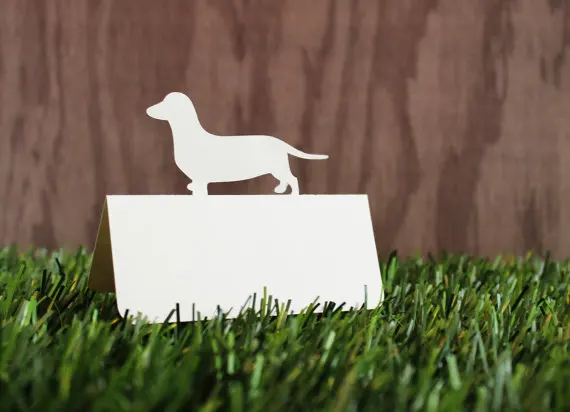 Chien Teckel Place Table Numero Cartes Animal De Compagnie Fete D Anniversaire Mariage Mariee Bebe Douche Sieges Escorte Carte Aliexpress