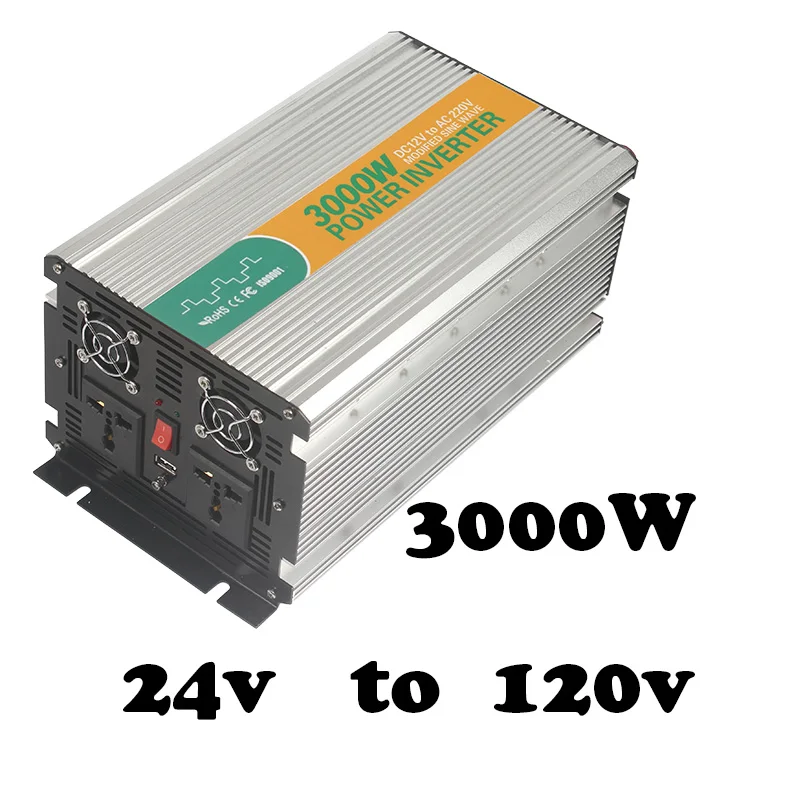 3000 Вт 24vdc до 120vac инвертор мощности продажи с usb портом Модифицированная синусоида