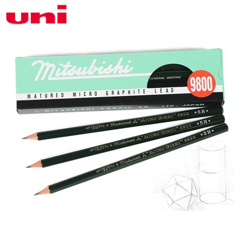 

12pcs Mitsubishi pencil 9800 Mitsubishi Pencil Painting Drawing Pencil Mitsubishi 14B Mitsubishi Charcoal Soft Medium Hard