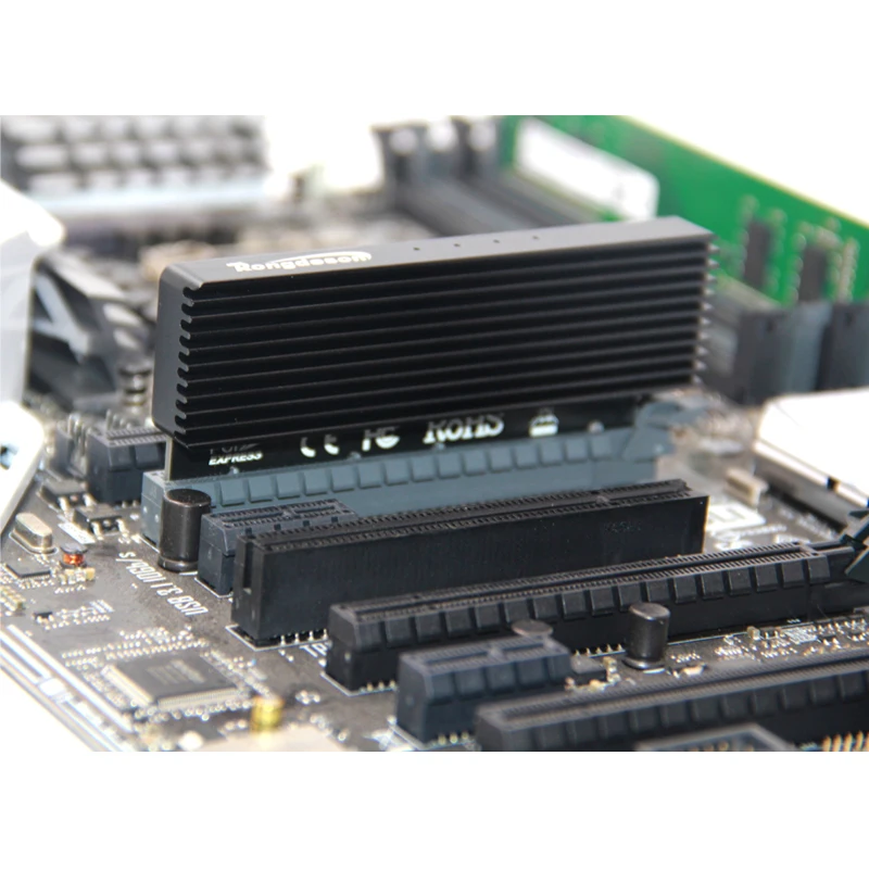 M.2 SSD PCIE адаптер SSD чехол PCI Express X4 X8 X16 NVME M2 SSD 2230 2242 2260 2280 корпус для жесткого диска черный алюминиевый корпус