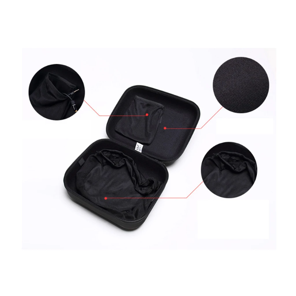 

Portable EVA Carrying Hard Case Storage Box For Headphone Headset Big Size