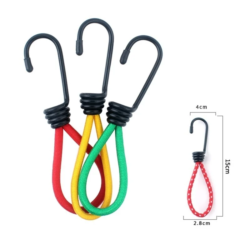 3Pcs/set Camping Tent Elastic Outdoor Rope Buckle High Elasticity Fixed Straps Camping Accessories Elastic Cord