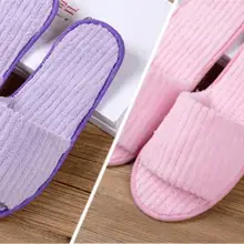 5 пар лучше стиль одноразовые нетканые Тапочки, двойной путешествия одноразовые тапочки-швабры. В общественных местах, в гостиничных туфлях. свет