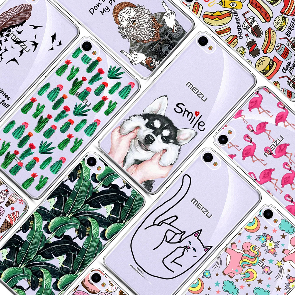 

TPU Soft Cases For Meizu U20 5.5" Transparent Printing Drawing Silicone Phone Cases Cover For Meizu U20 Silicon Phone Cases