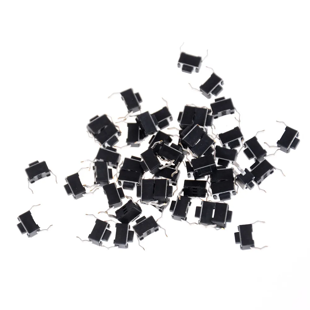 

30pcs 3*6*4.3 mm 2 Pin DIP Light Touch Keys Keyboard Panel PCB Momentary Tactile Tact Push Button Micro Switch