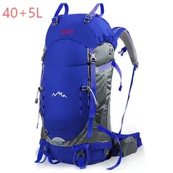 45 + 5l открытый спортивная сумка, prefessional открытый Пеший Туризм Bagpack, Mochila Водонепроницаемый дождевик, 30*22*62 см