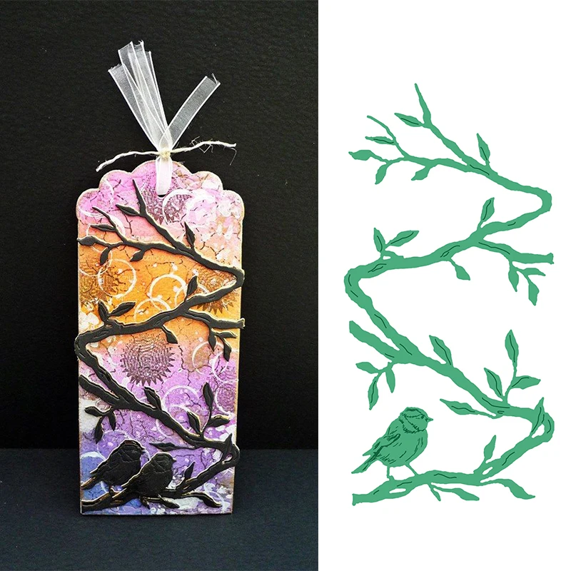

Bird Branch Metal Cutting Dies Stencils for DIY Scrapbooking Embossing Photo Album Decoration Paper Cards Crafts Die Cut 2019