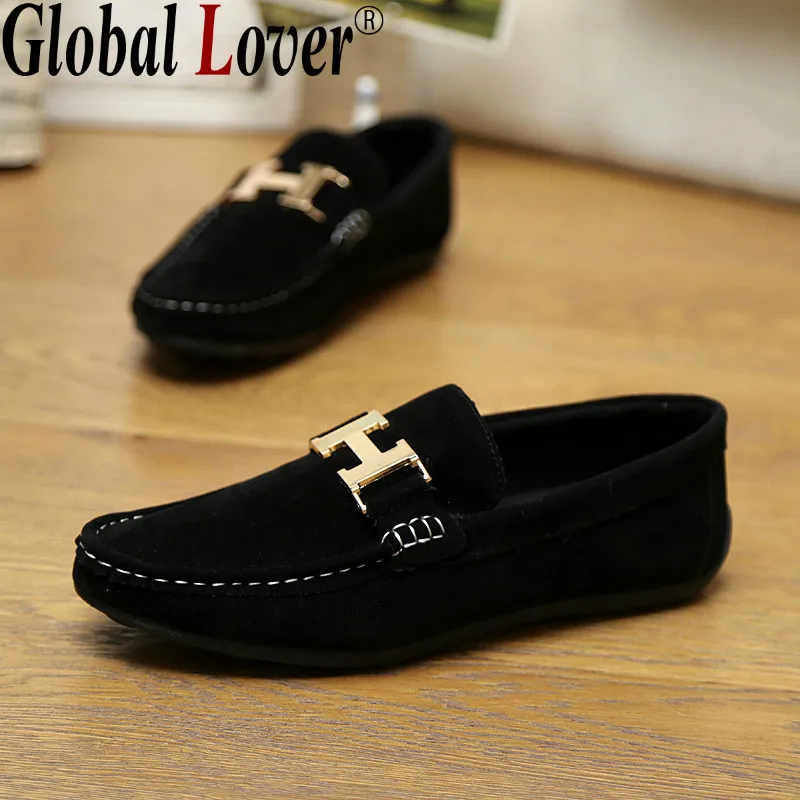 Global Lover New 2017 Men�s Nubuck Leather Loafers H