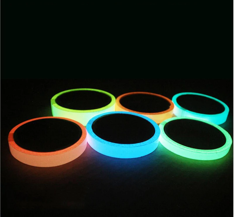 

Reflective Glow Tape Self-adhesive Sticker Removable Luminous Tape Fluorescent Glowing Dark Striking Warning Tape