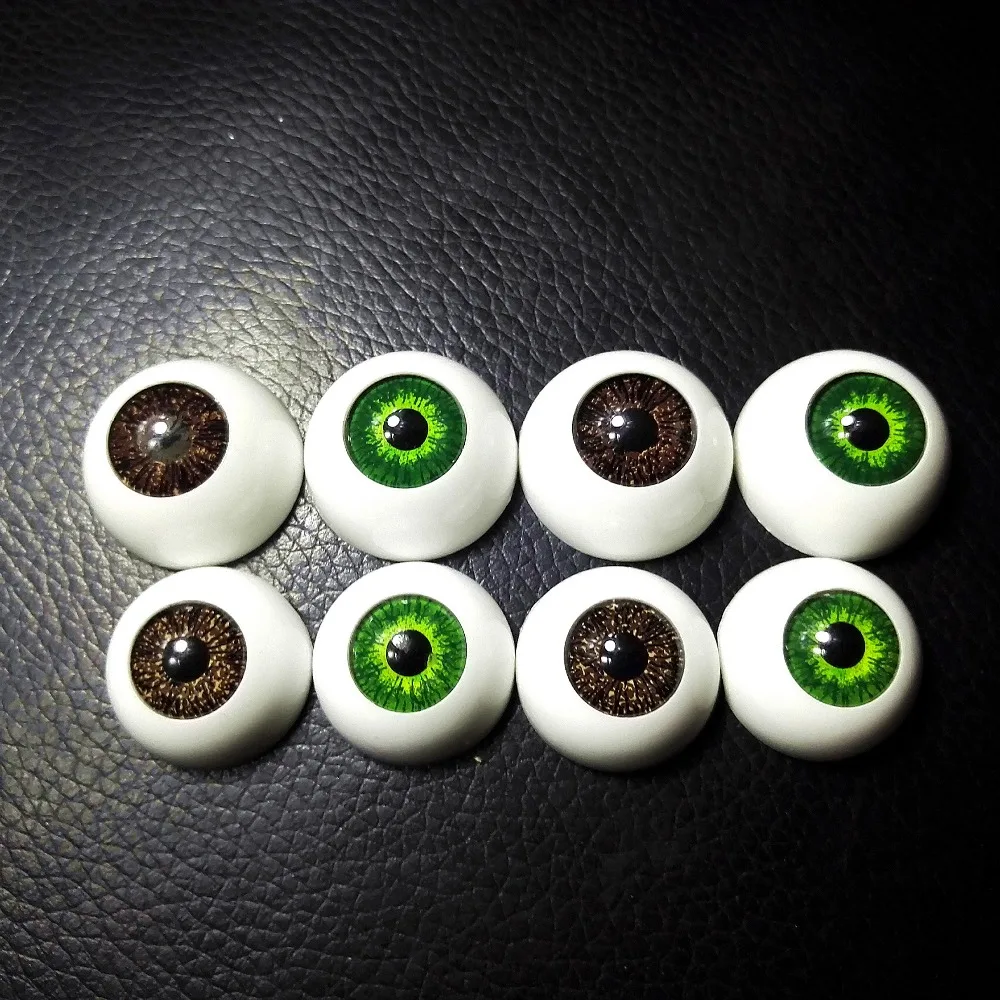 20mm FLAT BACK Glass Eyes REBORN//OOAK Baby DOLLS~Reborn Supplies~GREEN