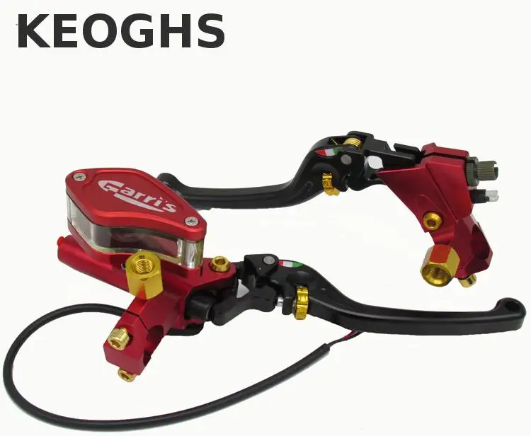 

Keoghs Motorcycle Hydraulic Brake Master Cylinder And Brake Clutch Lever 22mm 12.7mm Piston Universal For Honda Yamaha Scooter