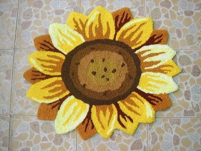 

table mat oval carpet round Alfombras Special Single Sunflowers Carpet Bedroom Anti-slip mat Rug Pad of floor mat