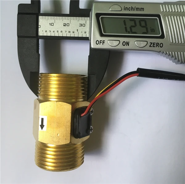 Copper brass Hall flow meter sensor for water measurement (6)