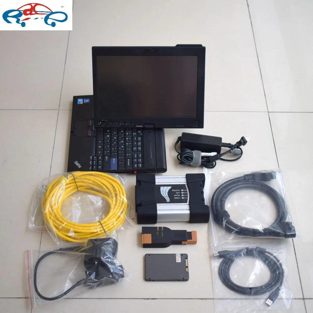 

FOR BMW ICOM A2 NEXT newest version of for bmw icom a3 with software ICOM SSD Super speed with laptop thinkpad x201 tablet 4g i7