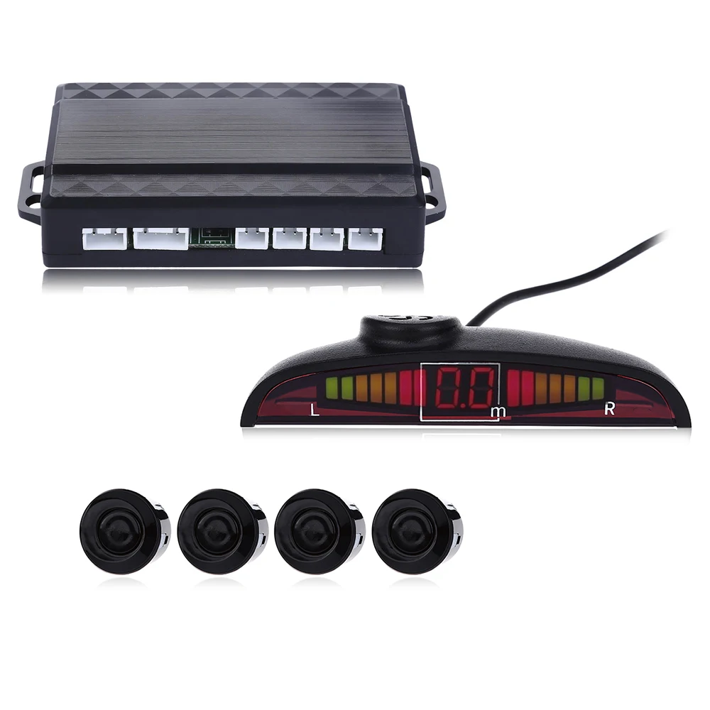 LED Display Car Alarm Voice Alarm Reverse Backup Radar System Buzzing