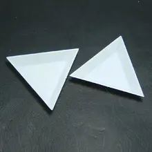 20 шт./упак., 5 упаковок/партия, Пластиковые Треугольные Ювелирные изделия, сборные пластины для страз/бусины/ювелирные инструменты/Ювелирная фурнитура для рукоделия