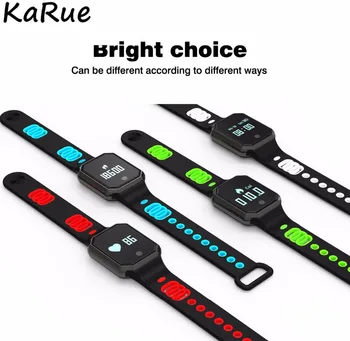

KaRue QW11 Bluetooh Smart Watch Bracelet Heart Rate Monitor 0.96inch Smartwatch for iPhone Samsung Android Smar