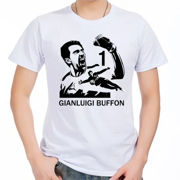 2018 летняя Легенда Gianluigi Buffon 1 Мужская футболка мужские повседневные футболки с