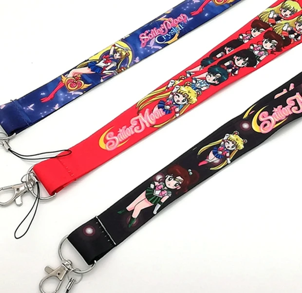 

1 pcs Sailor Moon Japanese anime Cello Phone Key Chain Neck Strap Keys Lanyards gift X41
