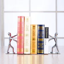 2 шт./пара качество канцелярские принадлежности Нержавеющая сталь цинковый сплав двойной книжная полка книги яркий форзац