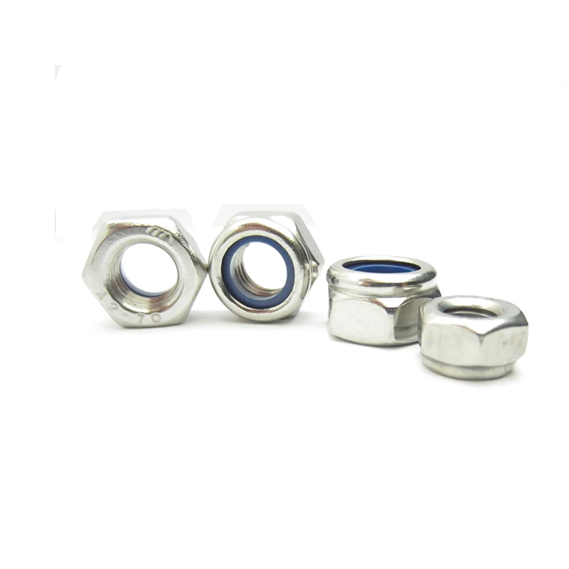 Self Clinching Nuts 100Pcs M3 x 0.5mm 304 Stainless Steel Self-Lock Nylon Inserted Hex Lock Nuts Self Clinching Nuts 100Pcs M3 x 0.5mm 304 Stainless Steel Self-Lock Nylon Inserted Hex Lock Nuts