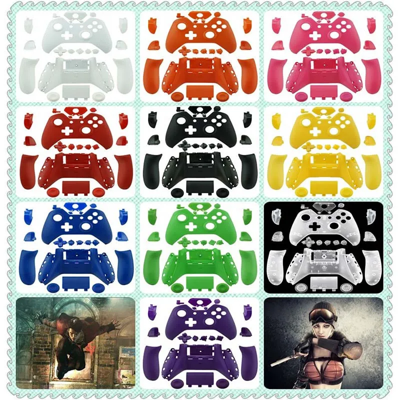 For-Microsoft-Xbox-One-Cases-Custom-Matte-Replacement-Housing-Shell-With-Buttons-For-Wireless-Controllers-Gaming(5)