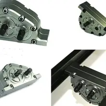 RC трактор для езды по скалам самосвал с раздаточной коробкой металлическая коробка передач для 1/10 Cralwer осевой SCX10 RC8WD D90 крест 1/14 Tamiya по супер скидке трактор