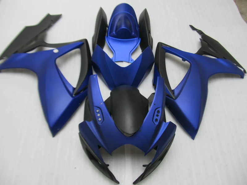 사출 금형 최고 판매 페어링 키트 스즈키 GSXR600 06 07 딥 블루 블랙 페어링 세트 GSXR750 2006 2007 OT16