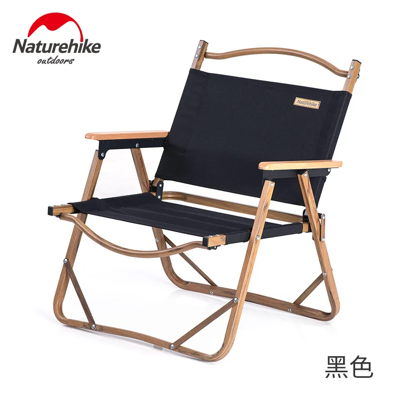 Naturehike открытый складной стул для клиентов Офис Гостиная полуденный отдых кемпинг рыбалка портативный Досуг стул - Цвет: Черный