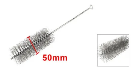 1 шт. 50 мм Диаметр стальная проволока труба дымоход Чистящая Щетка