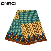CNACI Новое поступление ткань Daviva 6 ярдов полиэстер материал свадебное платье Африканский Воск Tissu лоскутное нигерийский Воск Печать Ткань