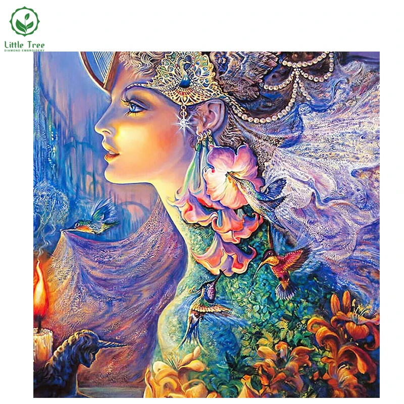 

Hand Embroidery Cross Stitch Diamond Inlay Decor Painting Abstract woman New 2017 3D DIY Diamond Painting Free shipping
