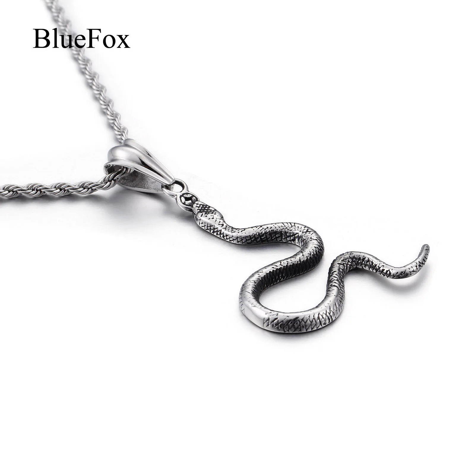 Punk Fashion Charms Snake Pendants 316L Titanium Stainless Steel Chic