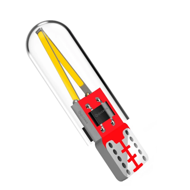 2 шт. T10 W5W 168 COB Светодиодный фонарь для автомобиля, стеклянный корпус, светодиодный клин, автомобильные парковочные лампы, Купольные лампы для чтения, DRL, автостайлинг