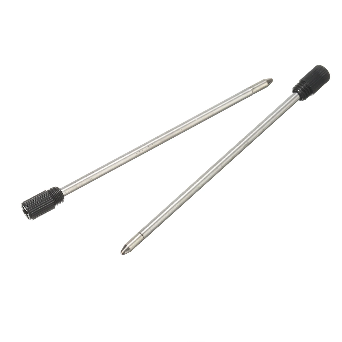 20 pcs/lot Metal Pen Refill for Crystal Diamond Ballpoint Pen Student Pens Rod Cartridge Core Black Ink Color 7cm Length