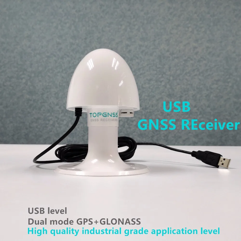  TOPGNSS nuevo grado Industrial receptor GNSS de alta calidad conector USB GPS GLONASS navegación so