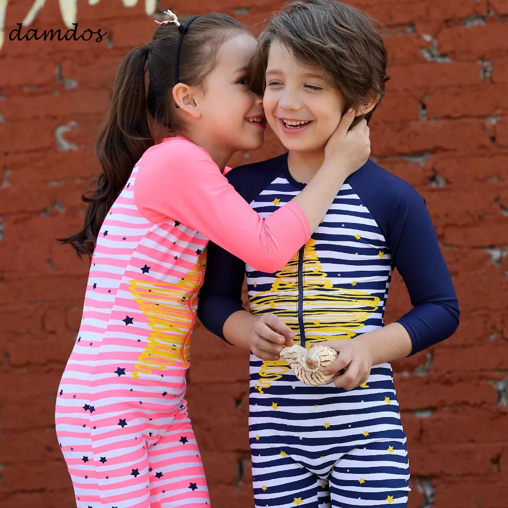 Bikini 2019 Swimwear Cover up for Boy Girls Children Bathing Swimsuit